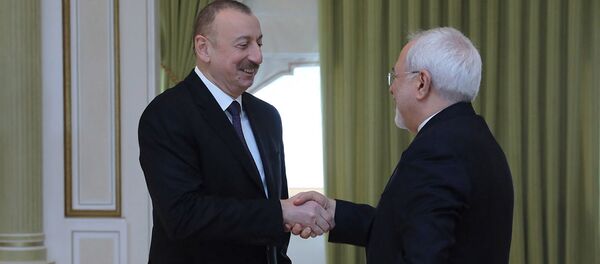 Встреча главы МИД Ирана Джавада Зарифа с Президентом Азербайджана Ильхамом Алиевым - Sputnik Արմենիա
