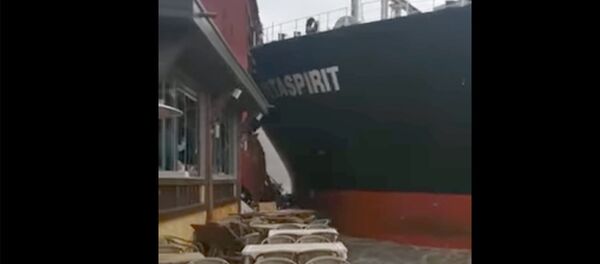 Сухогруз врезался в исторический особняк в проливе Босфор в Стамбуле - Sputnik Армения