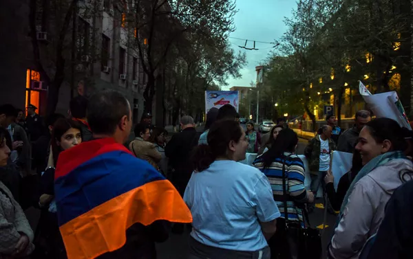 Акция протеста у здания РПА (11 апреля 2018). Ереван - Sputnik Армения