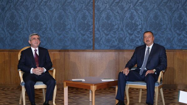 Встреча президентов Азербайджана и Армении в Москве - Sputnik Армения