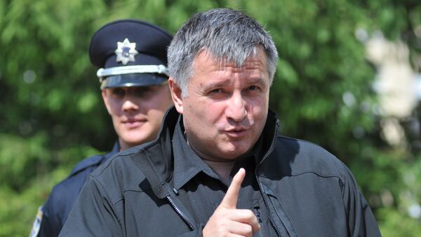 Министр внутренних дел Украины А.Аваков посетил центр подготовки патрульных полицейских во Львове - Sputnik Արմենիա