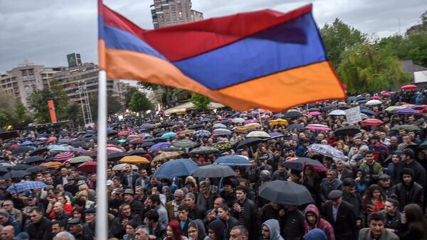 Акции протеста Мой Шаг (13 апреля 2018). Площадь Свободы, Ереван - Sputnik Արմենիա