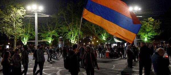 Акция протеста на пл. Франции в Ереване Акция протеста на пл. Франции в Ереване - Sputnik Армения
