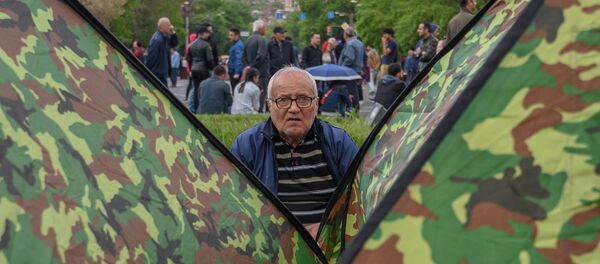 Акция протеста Мой Шаг (14 апреля 2018). Площадь Франции, Ереван - Sputnik Армения