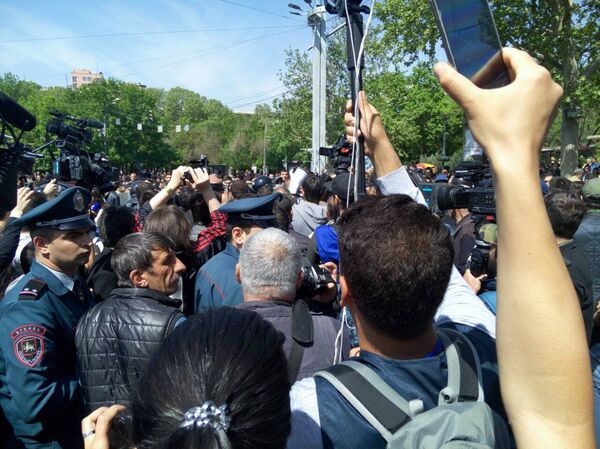 Площадь Франции (18 апреля 2018). Ереван - Sputnik Армения