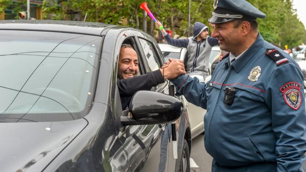 Проспект Маштоца (21 апреля 2018). Ереван - Sputnik Армения