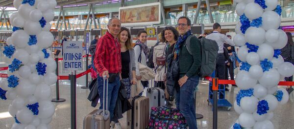 Презентация рейса авиакомпании Armenia Ереван-Лион (23 апреля 2018). Аэропорт Звартноц Презентация рейса авиакомпании Armenia Ереван-Лион (23 апреля 2018). Аэропорт Звартноц - Sputnik Արմենիա