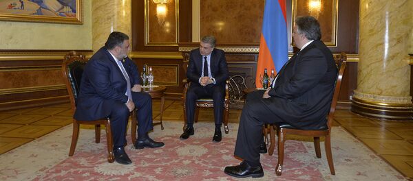 Врио Премьер-министра Армении Карен Карапетян принял руководство фонда IDeA (24 апреля 2018). Ереван - Sputnik Армения