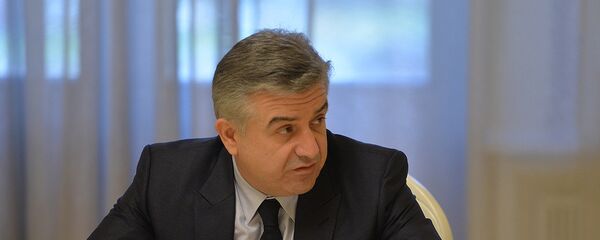 Врио Премьер-министра Армении Карен Карапетян на заседании Совета Безопасности (24 апреля 2018). Ереван Врио Премьер-министра Армении Карен Карапетян на заседании Совета Безопасности (24 апреля 2018). Ереван - Sputnik Արմենիա