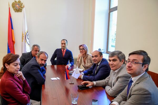 Депутаты оппозиционной фракции Елк в НС (30 апреля 2018). Еревaн - Sputnik Армения