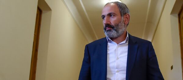 Лидер оппозиционной фракции Елк в НС Никол Пашинян (30 апреля 2018). Еревaн - Sputnik Армения