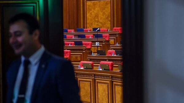 Зал заседаний НС Армении перед выборами (1 мая 2018). Еревaн - Sputnik Արմենիա