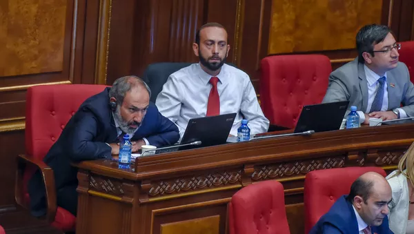 Депутаты фракции Елк на специальном заседании парламента по выборам нового премьер-министра Армении (1 мая 2018). Еревaн - Sputnik Армения