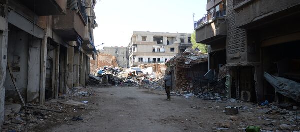 Бойцы САА в пригороде Дамаска Дарайе - Sputnik Армения