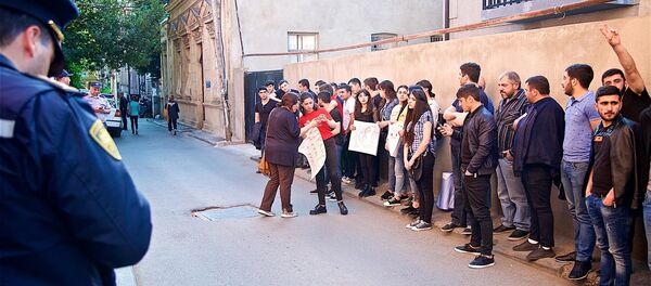 Студенты-армяне провели митинг в Тбилиси Студенты-армяне провели митинг в Тбилиси - Sputnik Արմենիա