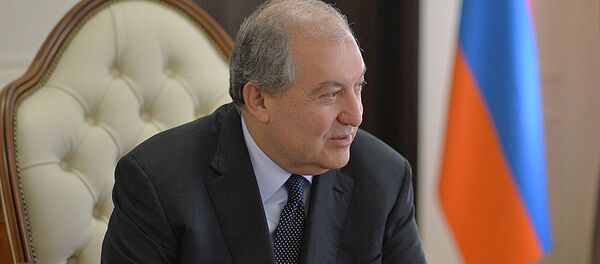 Президент Армении Армен Саркисян Президент Армении Армен Саркисян - Sputnik Армения