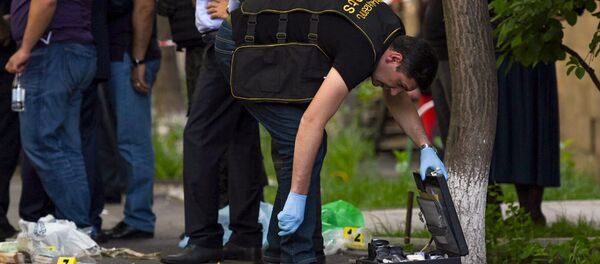 Ситуация возле банка HSBC на проспекте Комитаса (3 мая 2018). Еревaн Ситуация возле банка HSBC на проспекте Комитаса (3 мая 2018). Еревaн - Sputnik Արմենիա