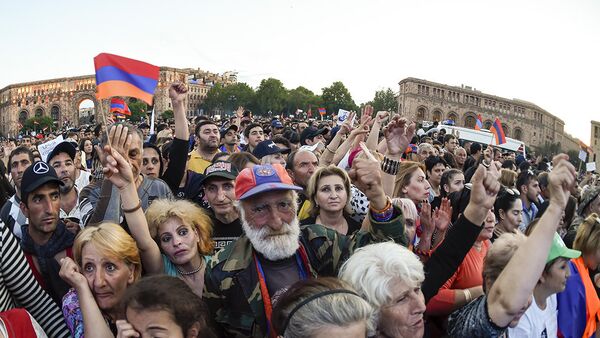 Mитинг на площади Республики (2 мая 2018). Еревaн - Sputnik Արմենիա