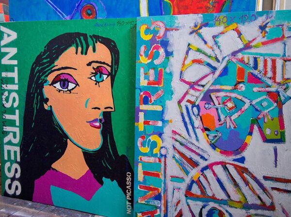 Картины художника Нарека Аветисяна из серии Антистресс - Sputnik Армения