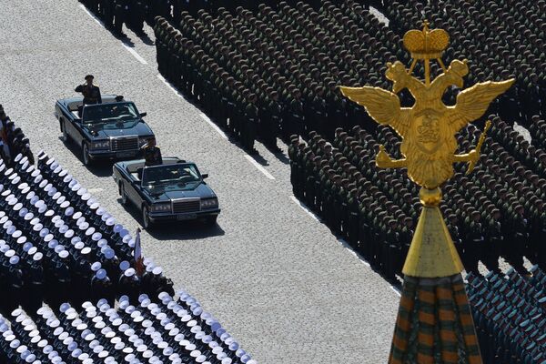 Военный парад в ознаменование 70-летия Победы в Великой Отечественной войне (9 мая 2015). Москва - Sputnik Армения