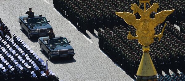 Военный парад в ознаменование 70-летия Победы в Великой Отечественной войне (9 мая 2015). Москва - Sputnik Армения