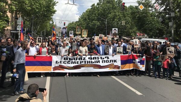Акция Бессмертный Полк (9 мая 2018). Ереван - Sputnik Армения
