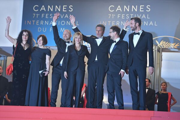 На красной дорожке 71-го Каннского кинофестиваля перед премьерой фильма Cold War (10 мая 2018). Канны, Франция - Sputnik Армения