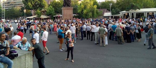 митинг на площади Свободы в Ереване митинг на площади Свободы в Ереване - Sputnik Армения