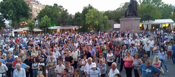 митинг на площади свободы в Ереване митинг на площади свободы в Ереване - Sputnik Արմենիա