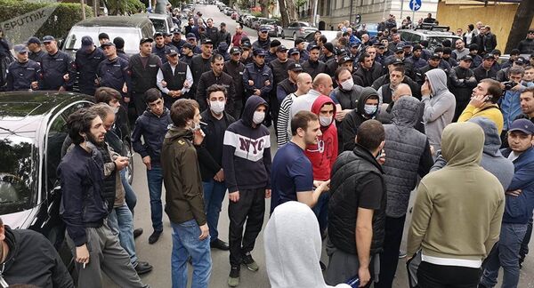 Организация Ибериули эртоба у Александровского сада, Тбилиси Организация Ибериули эртоба у Александровского сада, Тбилиси - Sputnik Армения