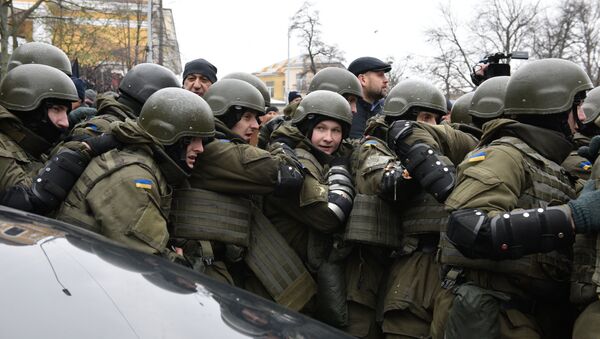Сотрудники правоохранительных органов Украины. Архивное фото - Sputnik Армения