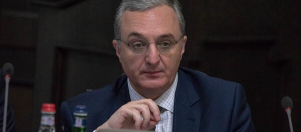 Министр иностранных дел Армении Зограб Мнацаканян на заседании правительства (17 мая 2018). Еревaн Министр иностранных дел Армении Зограб Мнацаканян на заседании правительства (17 мая 2018). Еревaн - Sputnik Արմենիա