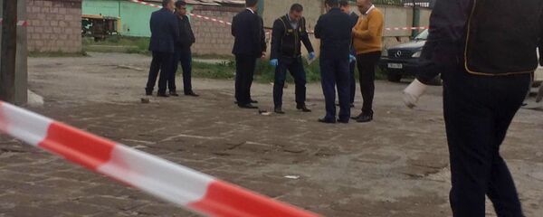 Сотрудники полиции на месте преступления, Гюмри - Sputnik Армения