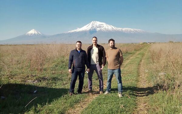 Съемочная группа международного фестиваля дудука в Армении - Sputnik Армения
