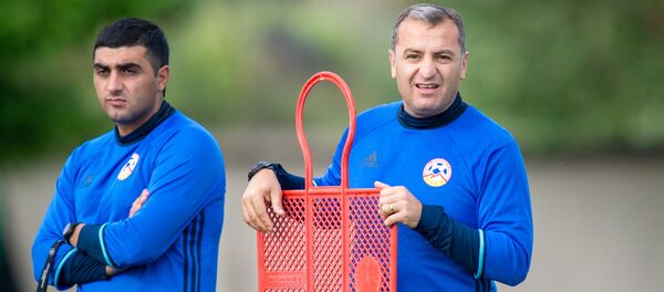 Тренировка сборной Армении по футболу (23 мая 2018). Еревaн - Sputnik Армения