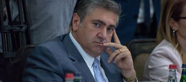 Министр сельского хозяйства Артур Хачатрян на заседании правительства Армении (24 мая 2018). Еревaн - Sputnik Армения