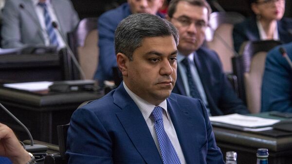 Директор СНБ Артур Ванецян на заседании правительства Армении (24 мая 2018). Еревaн - Sputnik Армения