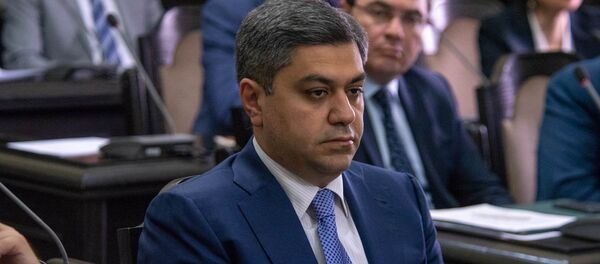 Директор СНБ Артур Ванецян на заседании правительства Армении (24 мая 2018). Еревaн - Sputnik Армения