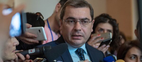 Беседа с журналистами председателя КГД Давида Ананяна после заседания правительства Армении (24 мая 2018). Еревaн - Sputnik Армения