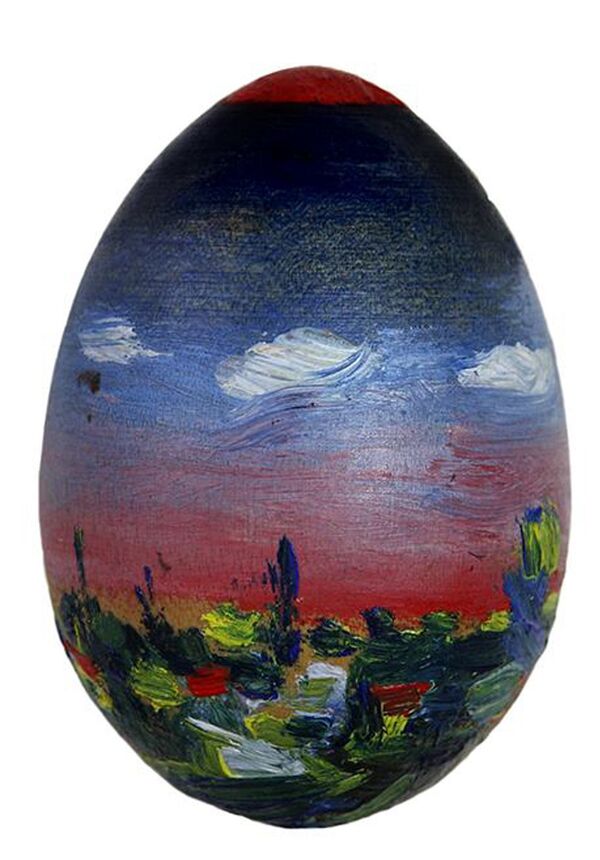 Яйцо, расписанное армянским художником Мартиросом Сарьяном Яйцо, расписанное армянским художником Мартиросом Сарьяном - Sputnik Армения