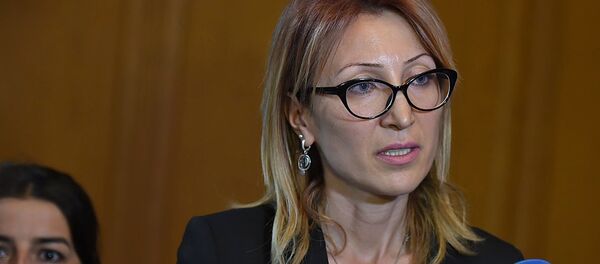 Министр труда и социальных вопросов Армении Мане Тандилян в парламенте (29 мая 2018). Еревaн - Sputnik Армения