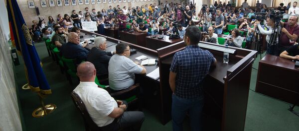 Зал заседаний ЕГУ (29 мая 2018). Еревaн - Sputnik Армения