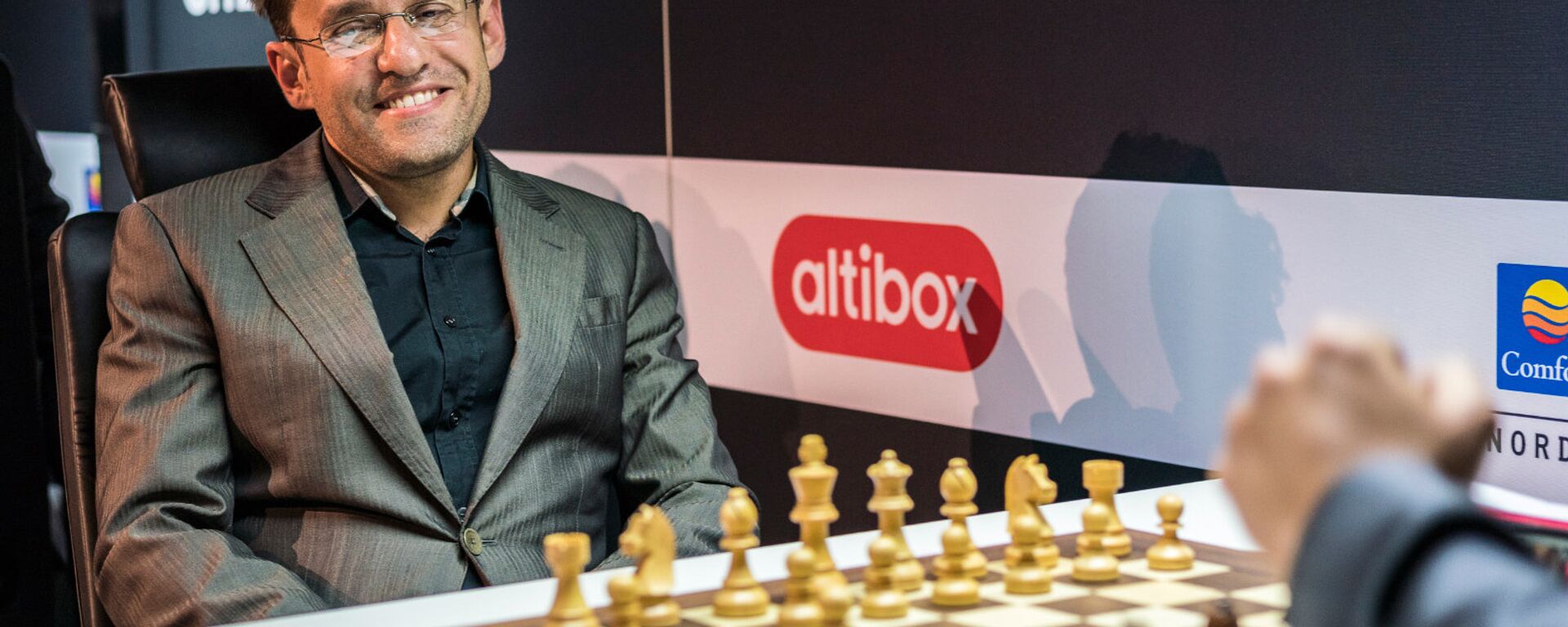 Партия Левон Аронян Вишванатан Ананд в турнире Altibox Norway Chess 2018 (29 мая 2018). Ставангер, Норвегия - Sputnik Армения, 1920, 30.04.2021