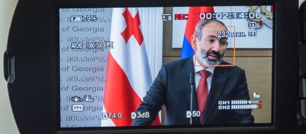 Премьер-министры Армении и Грузии Никол Пашинян и Георгий Квирикашвили провели совместную пресс-конференцию - Sputnik Армения