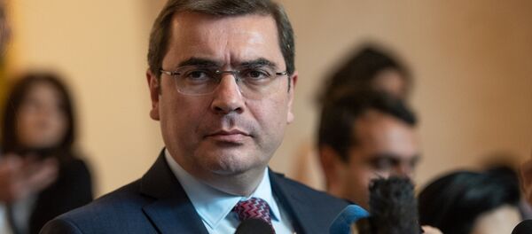 Председатель КГД Армении Давид Ананян встретился с журналистами после заседания правительства (1 июня 2018). Еревaн - Sputnik Армения