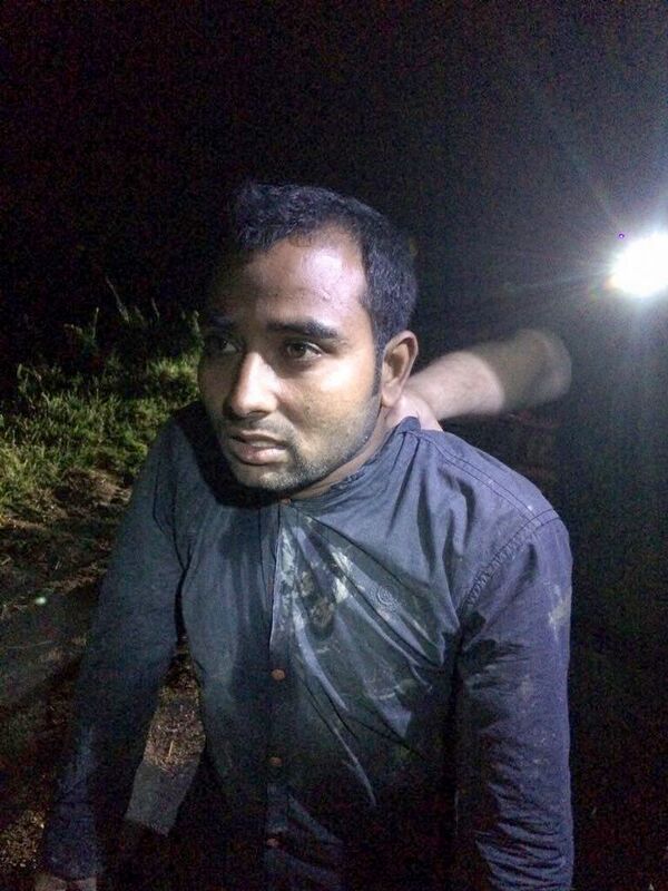 Нарушитель, незаконно пересекший государственную границу, задержанный российскими пограничниками - Sputnik Армения