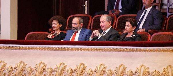 Открытие 14-го международного конкурса имени Арама Хачатуряна (6 июня 2018). Еревaн - Sputnik Армения