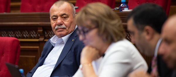 Депутат от фракции Елк Сасун Микаелян на внеочередном заседании НС (7 июня 2018). Еревaн - Sputnik Армения