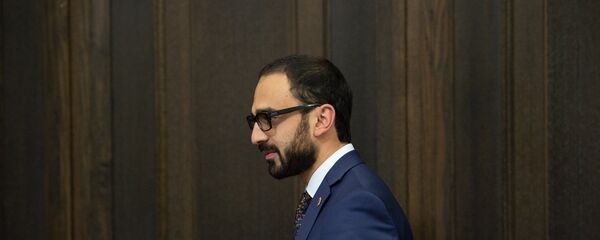 Вице-премьер Армении Тигран Авинян на заседании правительства (8 июня 2018). Еревaн - Sputnik Армения