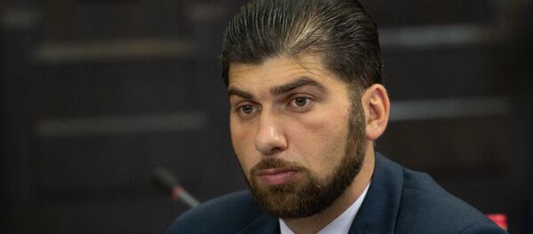 Глава гос.контрольной службы Армении Давид Санасарян на заседании правительства (8 июня 2018). Еревaн - Sputnik Армения